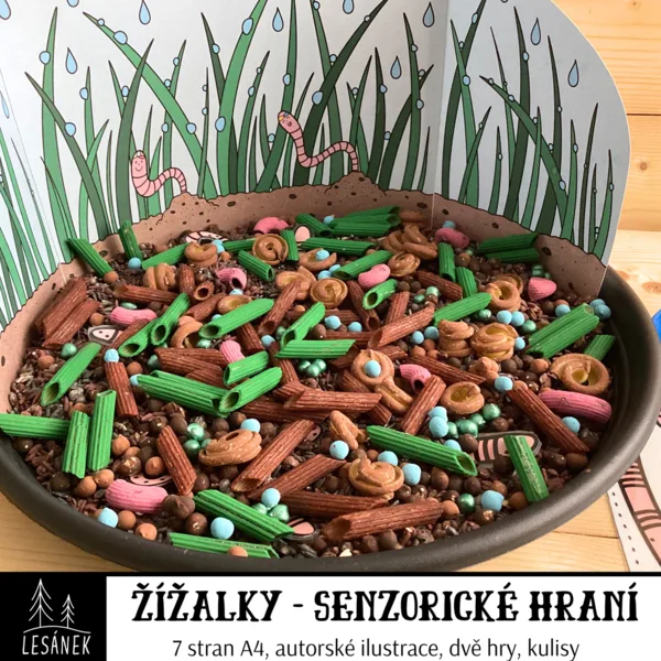 Žížalky -senzorické hraní 1