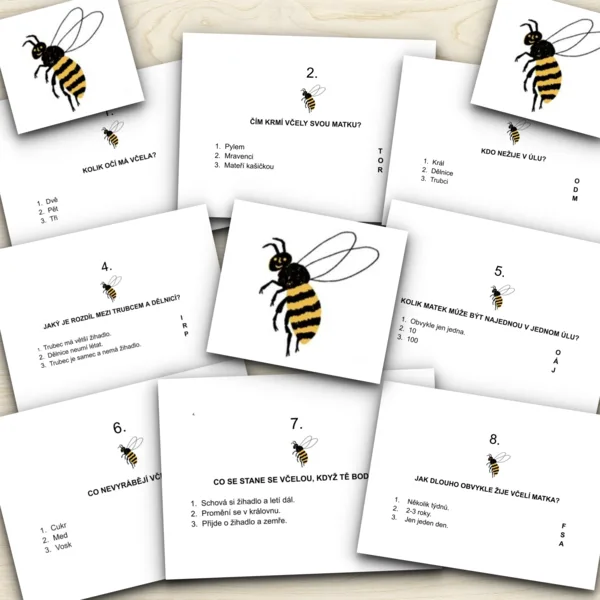 🐝🐝VČELA - kvíz s tajenkou 1