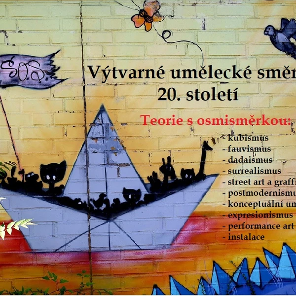 Výtvarné umělecké směry 20. století s osmisměrkou 1
