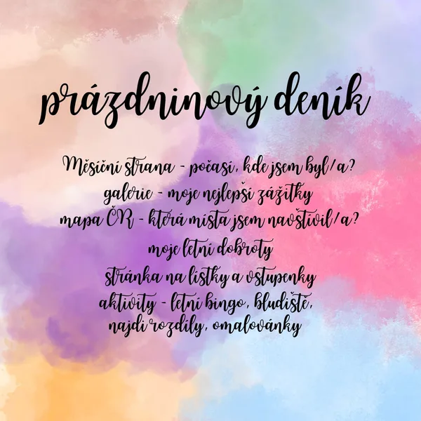Prázdninový deník 1