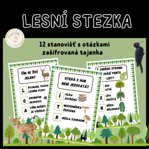 Lesní stezka s tajenkou 1