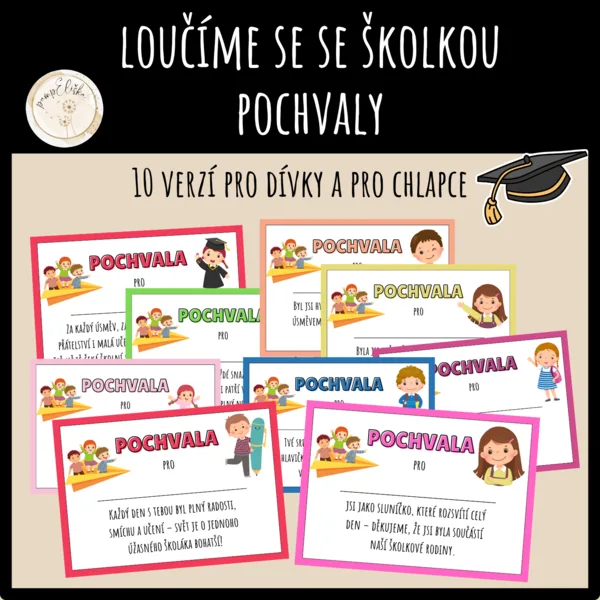 Loučíme se se školkou - pochvaly 1
