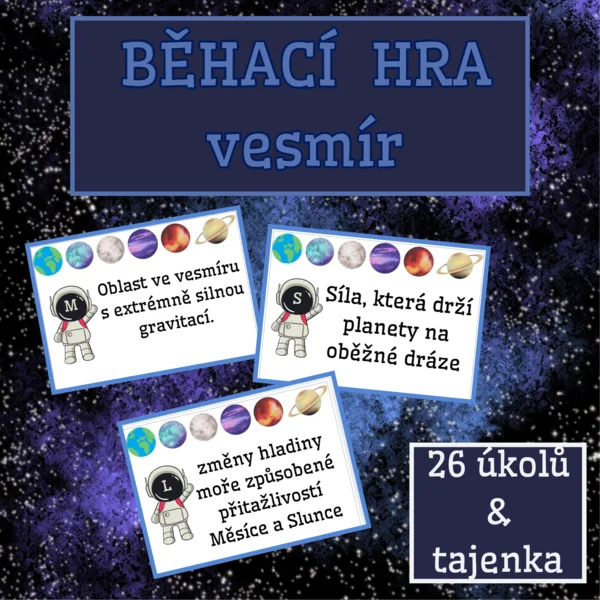 Vesmír - běhací hra 1