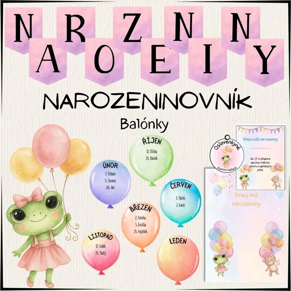 Narozeninovník - Balónky 1