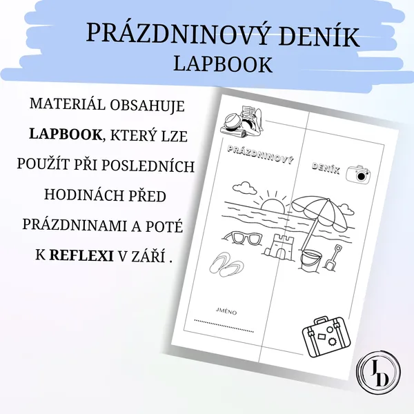 LAPBOOK Prázdninový deník  1