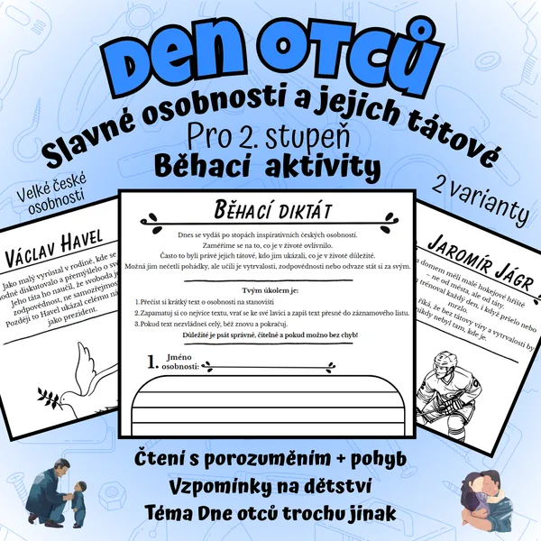 Hrdinové a jejich tátové 🦸‍♂️ | Běhací diktát s českými osobnostmi 1