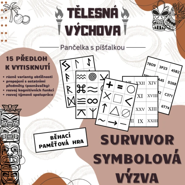 Symbolová běhací výzva - paměťová hra nejen do TV 1
