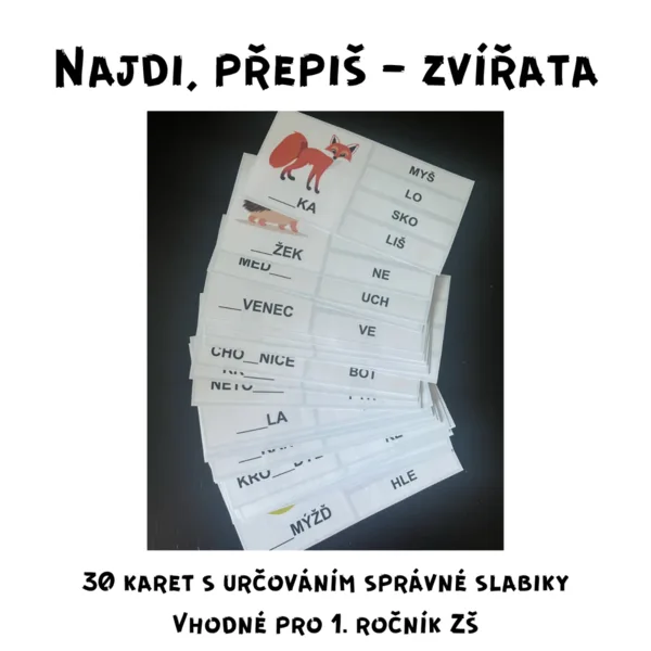 Najdi, přepiš 1