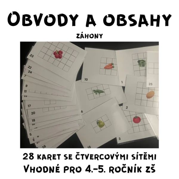 Obvody a obsahy-záhony 1