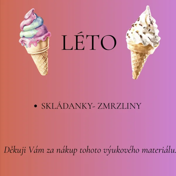 Léto -zmrzliny🍦 1