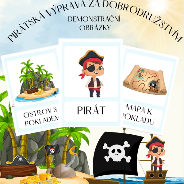 PIRÁTI- Demonstrační obrázky 🏴‍☠️🏝️🦜 1