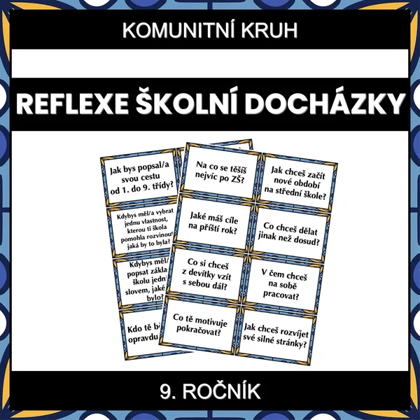 Komunitní kruh - Reflexe školní docházky (9. ročník) 1