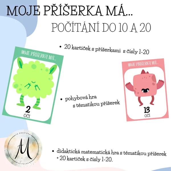 Moje příšerka má... počítání do 20 s příšerkami 1