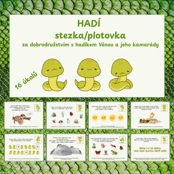 Hadí stezka/plotovka - 16 úkolů 1