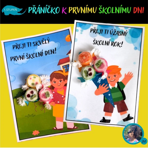 PŘÁNÍČKO K PRVNÍMU ŠKOLNÍMU DNI 1
