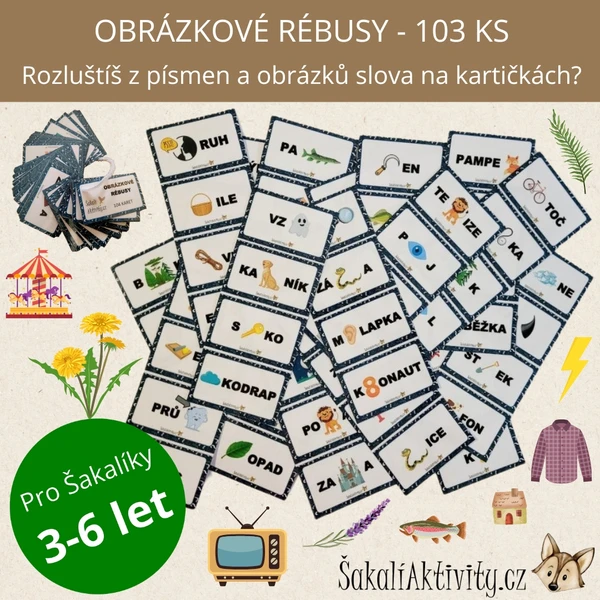 OBRÁZKOVÉ RÉBUSY - 103ks 1