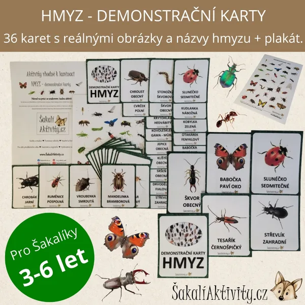  HMYZ - demonstrační karty  1