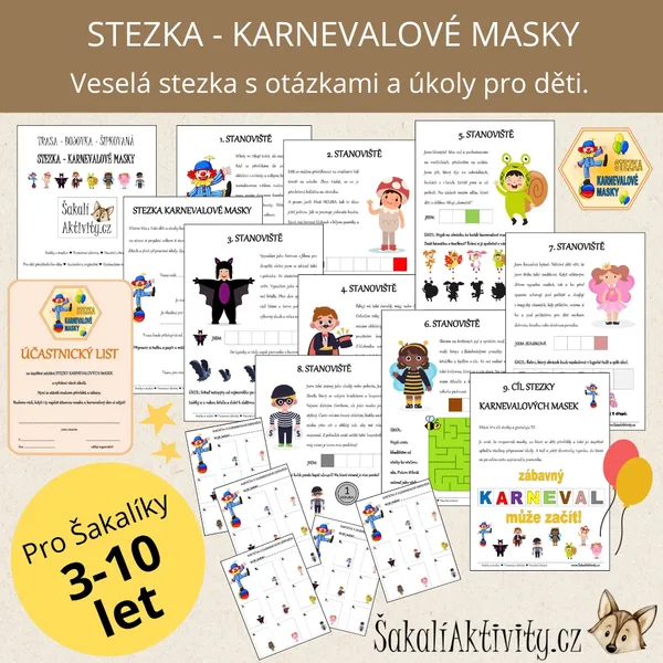 Šakalíkova trasa - STEZKA - KARNEVALOVÉ MASKY 1