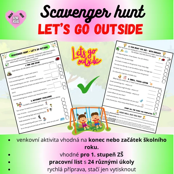 Scavenger Hunt - Let´s go outside 1