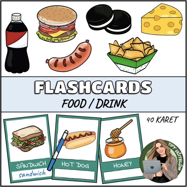 Flashcards - food and drink (jídlo, pití) 1