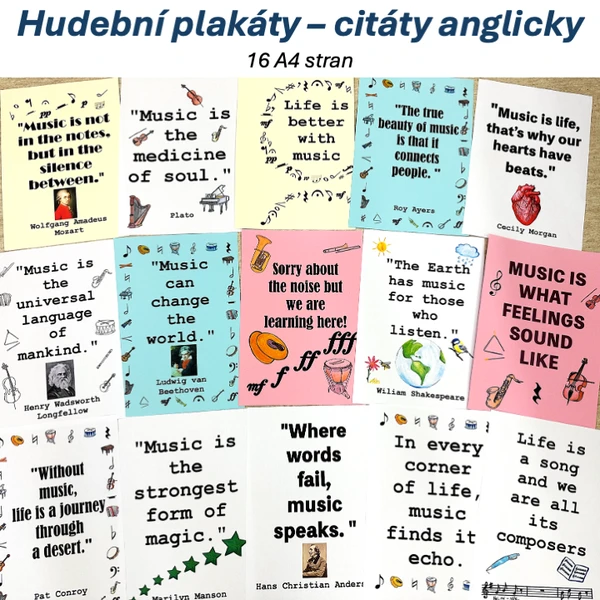 Hudební plakáty – citáty anglicky 1