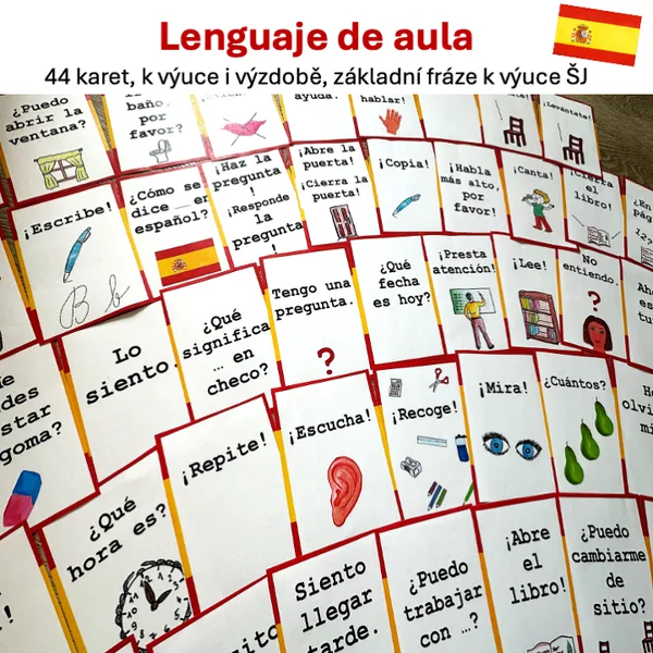 Lenguaje de aula - karty k výuce španělštiny 1