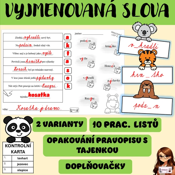 Vyjmenovaná slova s tajenkou 1