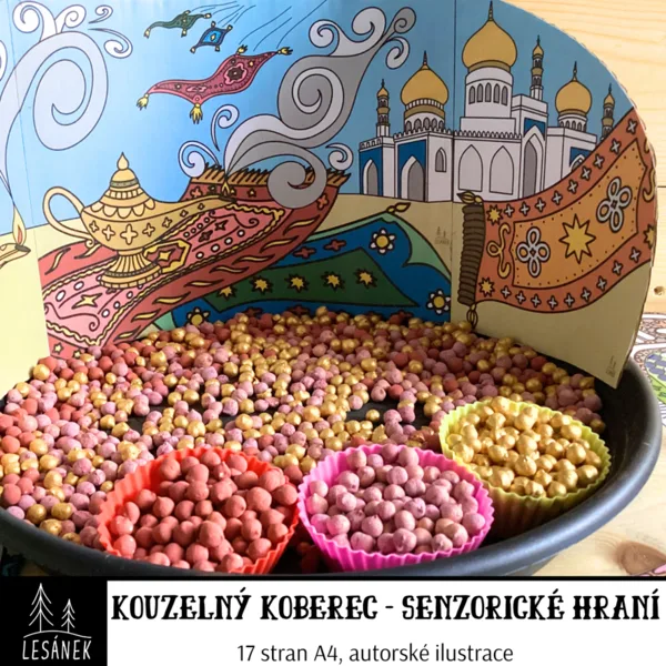 Kouzelný koberec -senzorické hraní 1