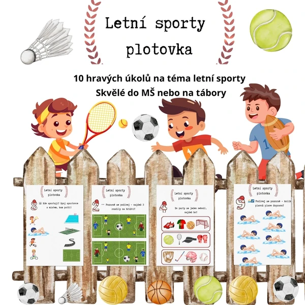 Letní sporty plotovka ⚽ 1