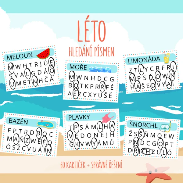 LÉTO - hledání písmen 1