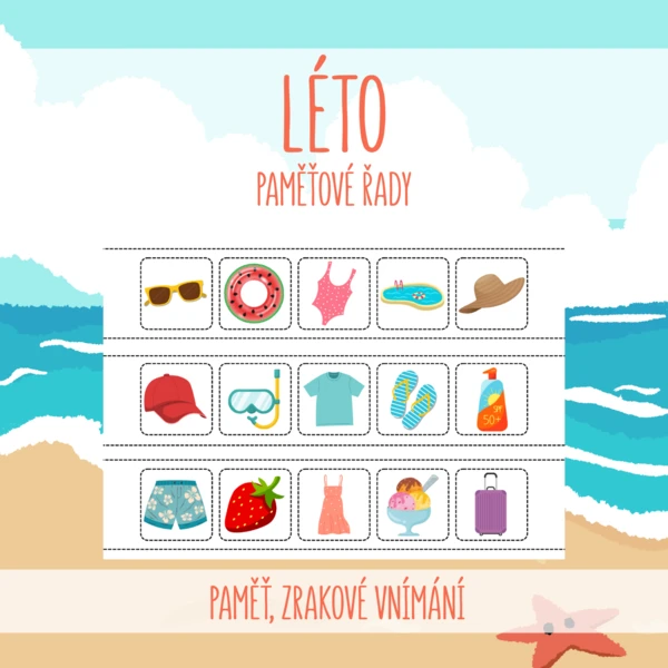 LÉTO - paměťové řady 1