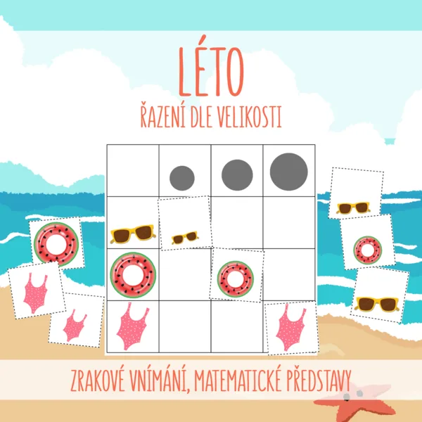 LÉTO - řazení dle velikosti 1