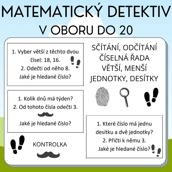Matematický detektiv (v oboru do 20) 1