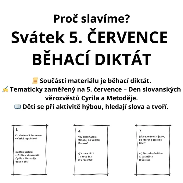 Proč slavíme? Svátek 5. července 🇨🇿 1