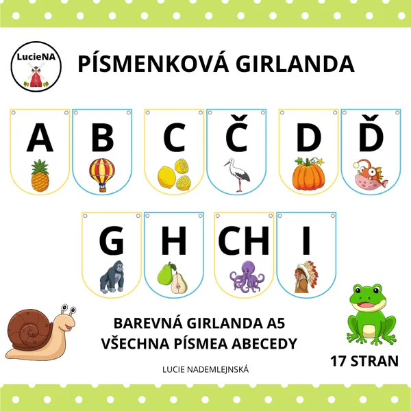 PÍSMENKOVÁ GIRLANDA 1