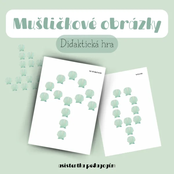 Mušličkové obrázky - didaktická hra 1