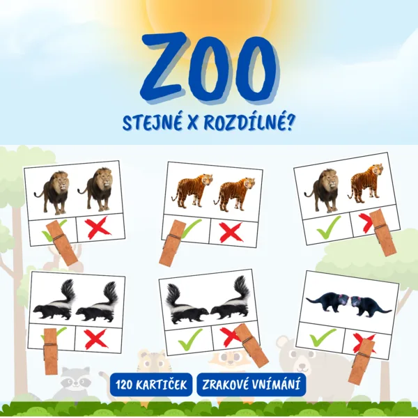 ZOO - stejné x rozdílné? 1