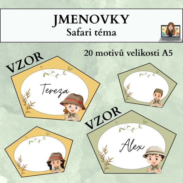 jmenovky - safari 1