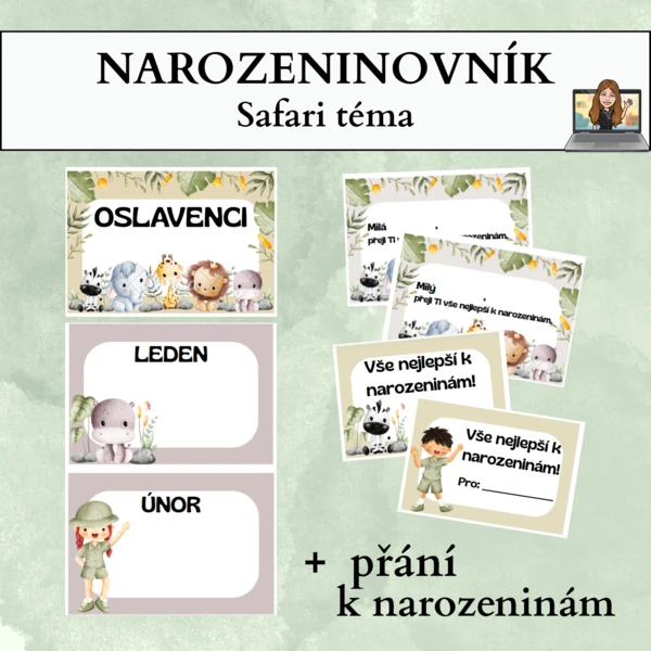 narozeninovník - safari 1