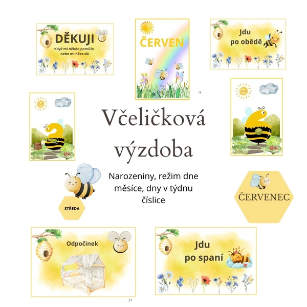 🐝 Včeličková výzdoba 1