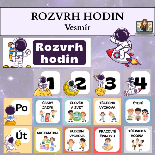 rozvrh hodin - vesmír 1