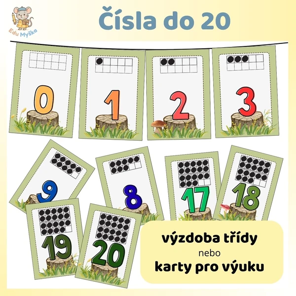Čísla do 20 - výzdoba 1