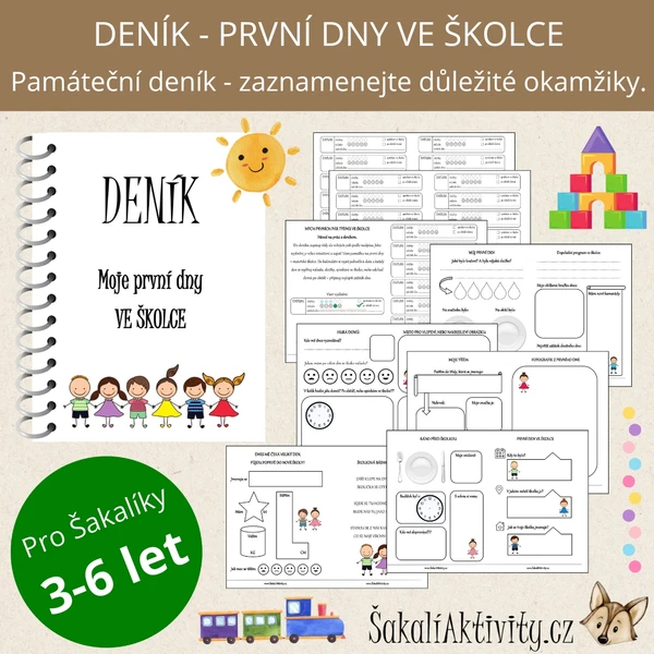 Deník - MOJE PRVNÍ DNY VE ŠKOLCE 1