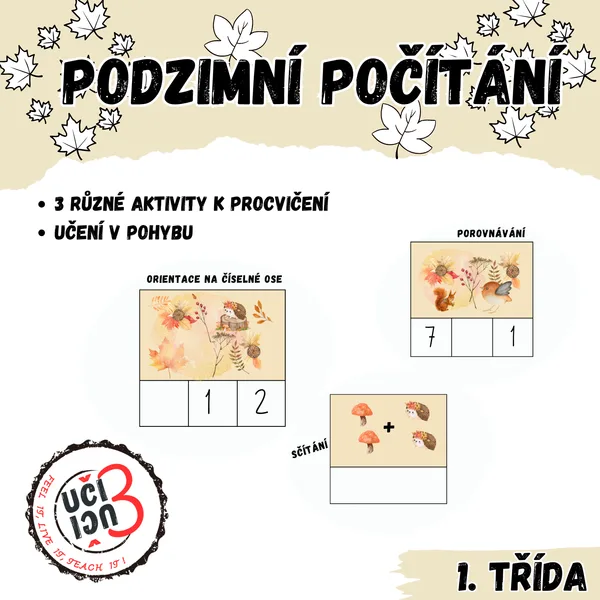 Podzimní opakování pro prvňáčky - 3v1 1