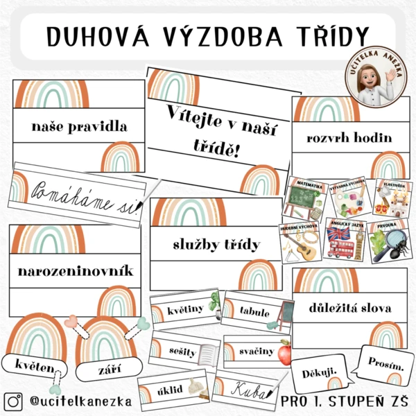 DUHOVÁ VÝZDOBA TŘÍDY 1