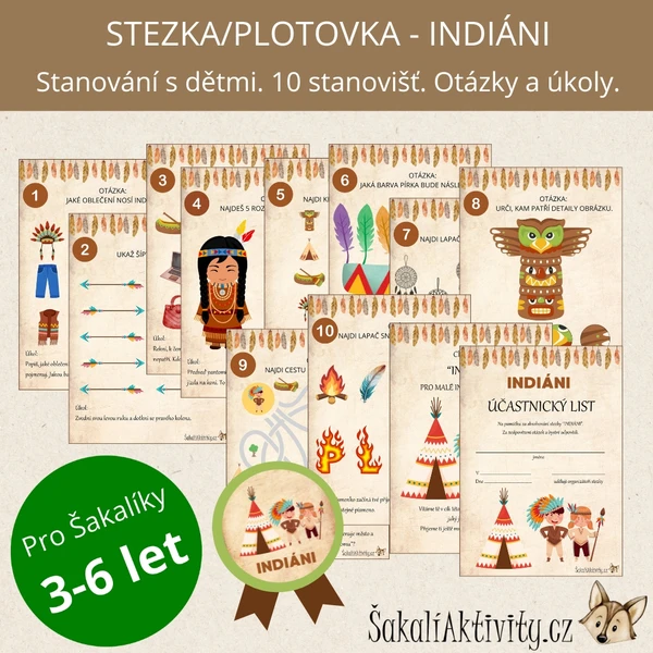  Plotovka/stezka - Indiáni  1