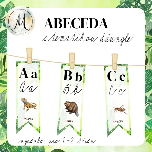 Abeceda - téma DŽUNGLE 1