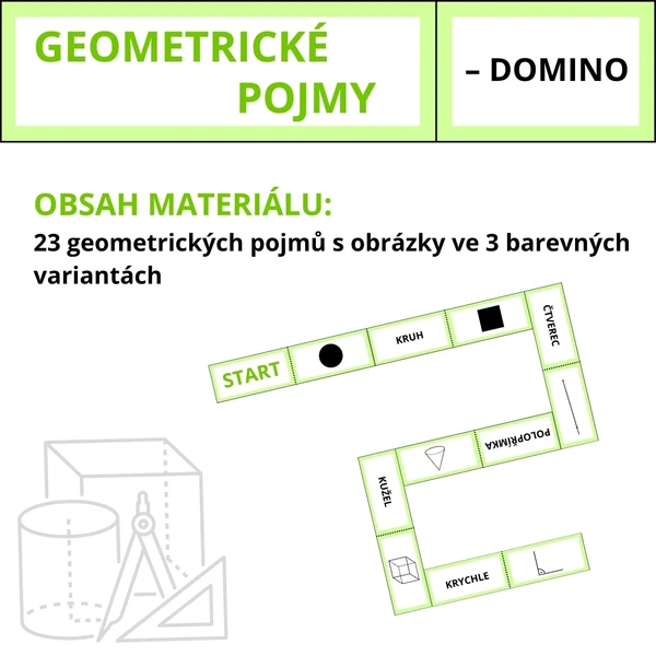 GEOMETRICKÉ POJMY - domino 1