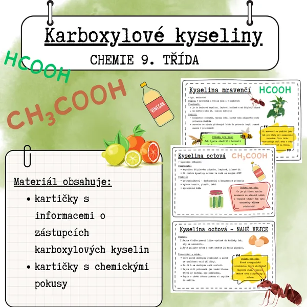 Karboxylové kyseliny - zástupci 1