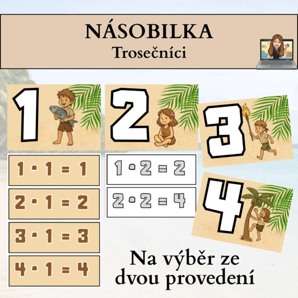 násobilka - trosečníci 1